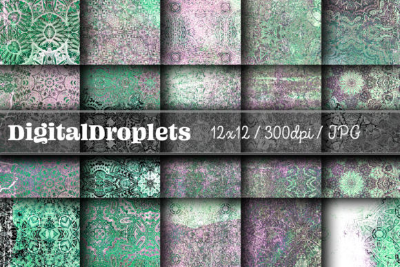Boho Geom Papers Vol. 120 | Collection: Modern Textured Assets