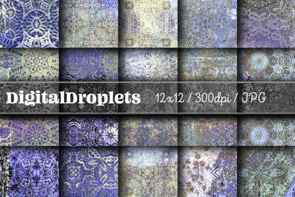 Boho Geom Papers Vol. 123: A Designer's Textured Toolkit