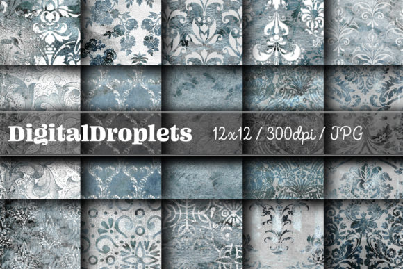 Bubble Gum Damask Vol. 25: A Vintage Textured Paper Collection