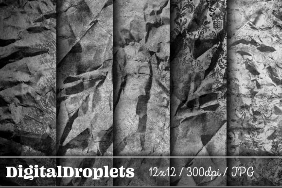 Elegant Vintage Textures: Olden Damask Paper Vol. 5