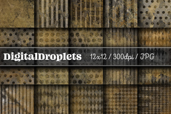 Gilded Halloween Papers Vol. 11: Gothic Textures for Designers