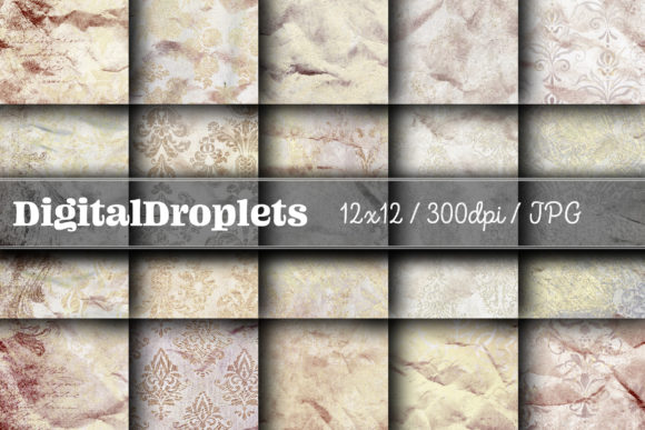 Golden Damask Dust Vol. 40: Vintage Elegance for Modern Design