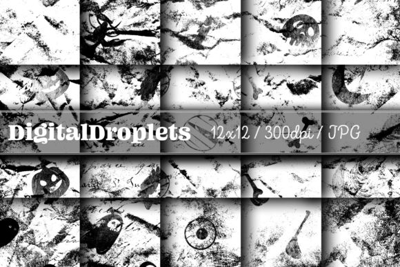 Halloween Goth Vol. 26 | Grunge Paper Textures for Design