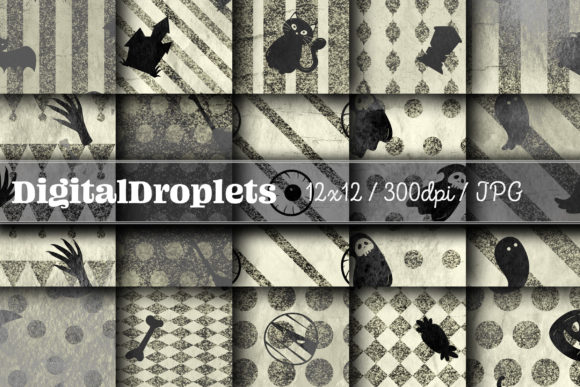 Halloween Papers Vol. 10 | Collection: Gothic Textures for Design