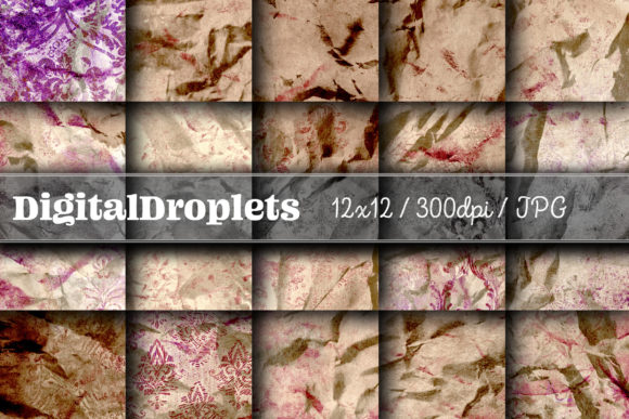 Olden Damask Paper Vol. 2: Vintage Textures for Modern Design